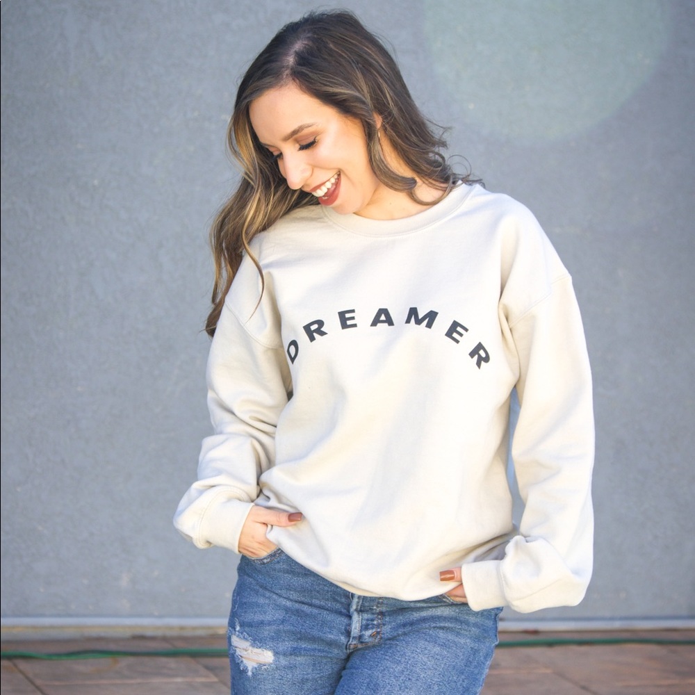 DREAMER Tan Crewneck Sweater (S-2XL)